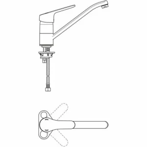 Ideal Standard Küchenarmatur Ceraform, Ausld. 227mm, Chrom 9